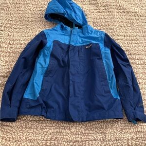Patagonia Kids Two-Tone Blue Raincoat